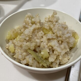 さつまいも入り醤油ごま油チャーハン